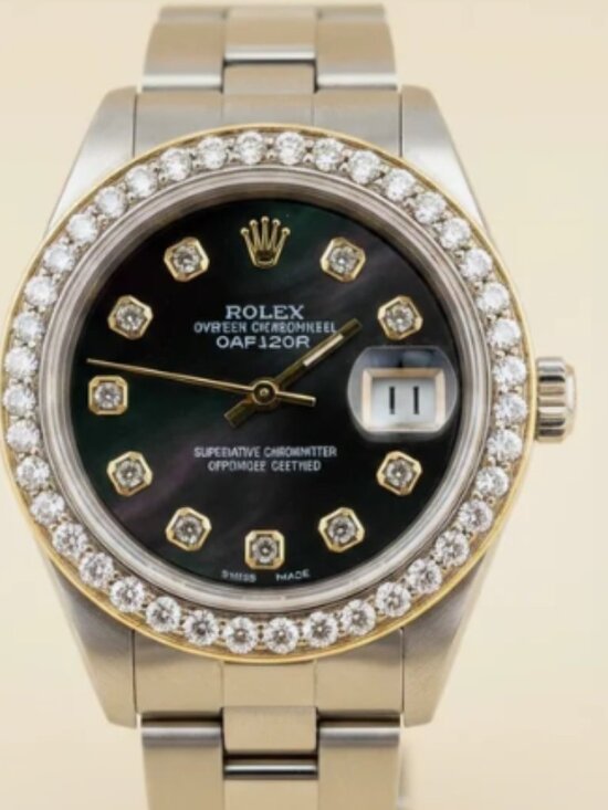ROLEX DIAMOND MOTHER OF PEARL Accessories - Rolex Ladies Diamond Mother of Pearl Watch Classic Elegance